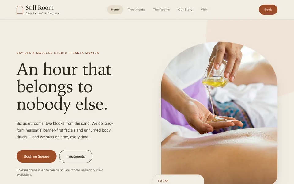 Still Room website preview