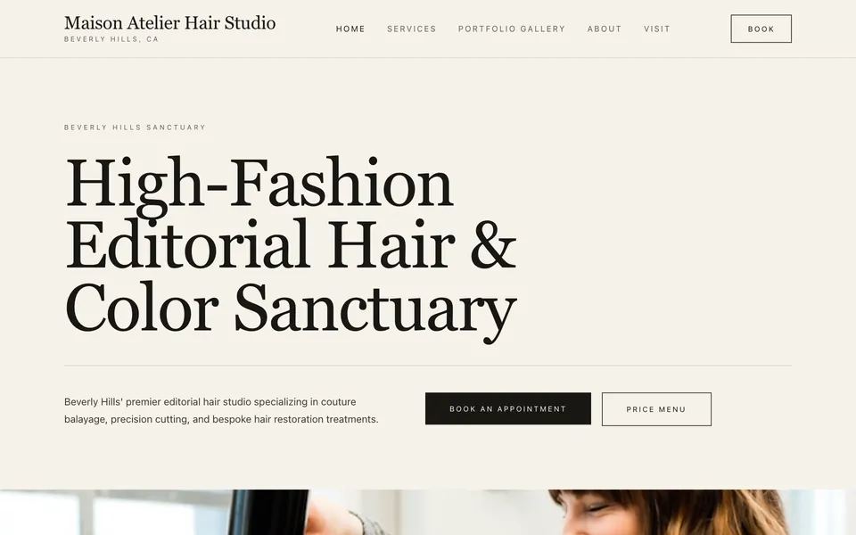 Maison Atelier website preview